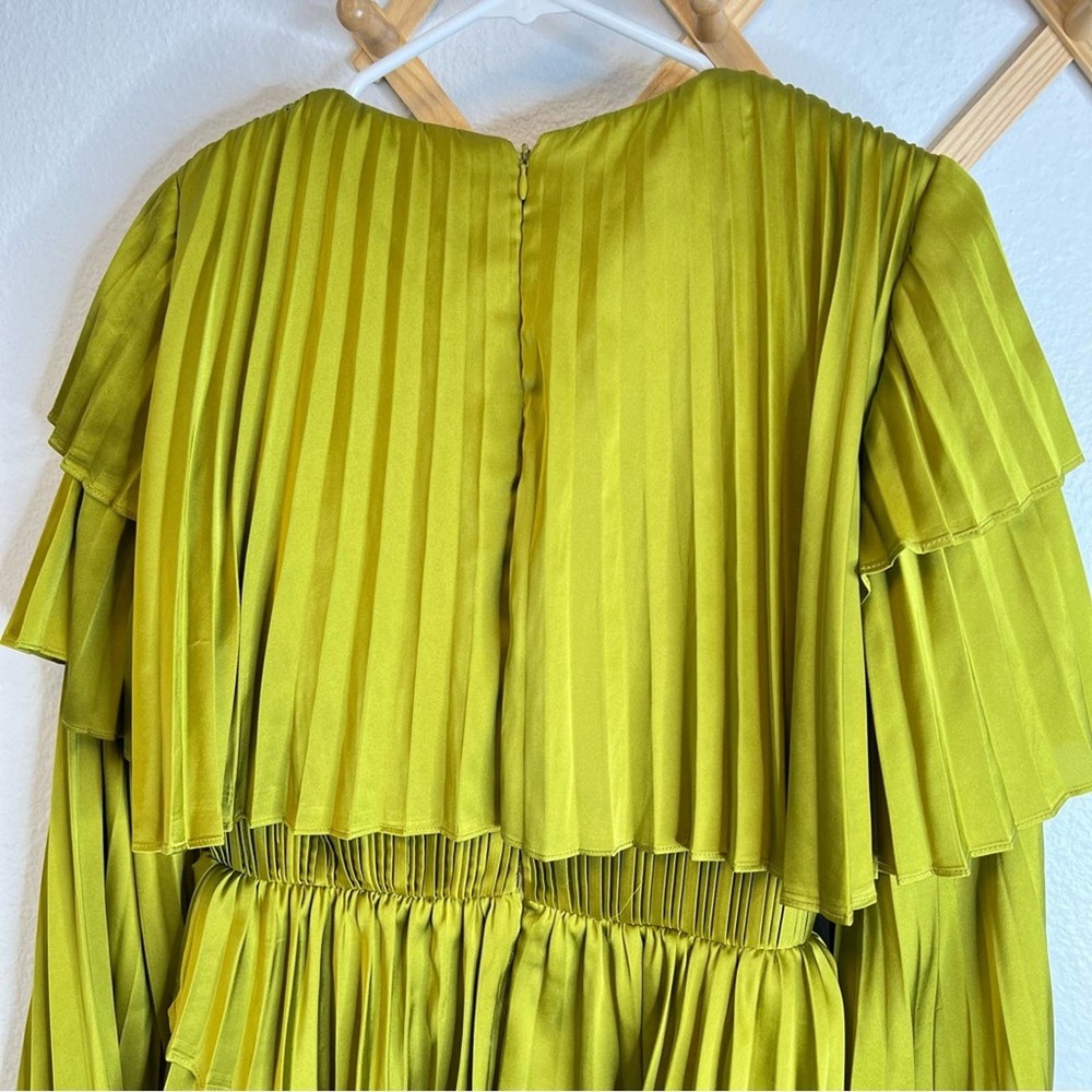 Andrea Iyamah Raffle Pleated Satin Formal Dress - Picture 9 of 13